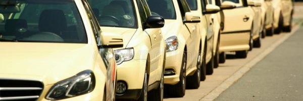 taxi-row-empty-yellow-cabs-waiting-passengers-city-36488171